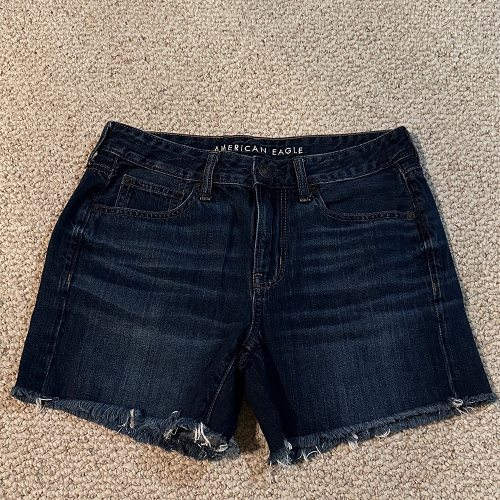 American Eagle Outfitters Women's Deep Indigo Jean Shorts